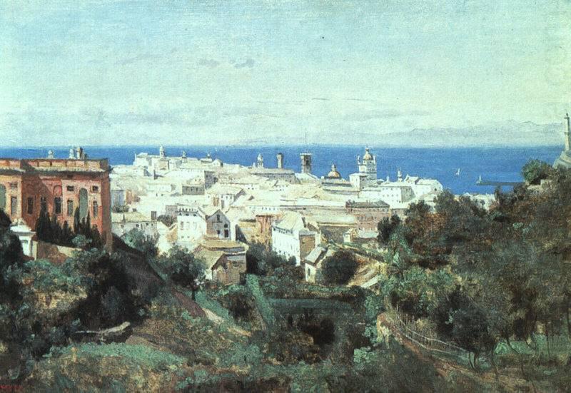 Jean-Baptiste Camille Corot View of Genoa china oil painting image